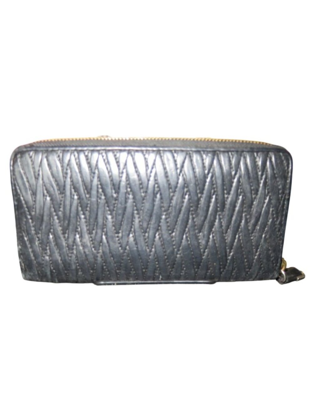 Coach Black Quilted Leather Zip Around Accordion Continental Long Wallet - Picture 2 of 9